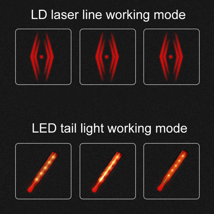 5 LED Bicycle Taillight 3 Modes