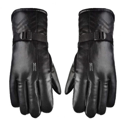 Cycling Gloves 1 Pair Simple Non-slip Faux Leather