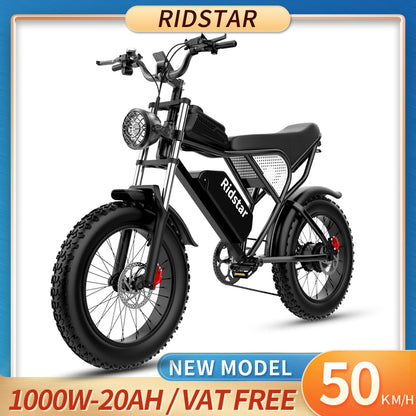 Ridstar Q20 Electric Bike 1000W Waterproof